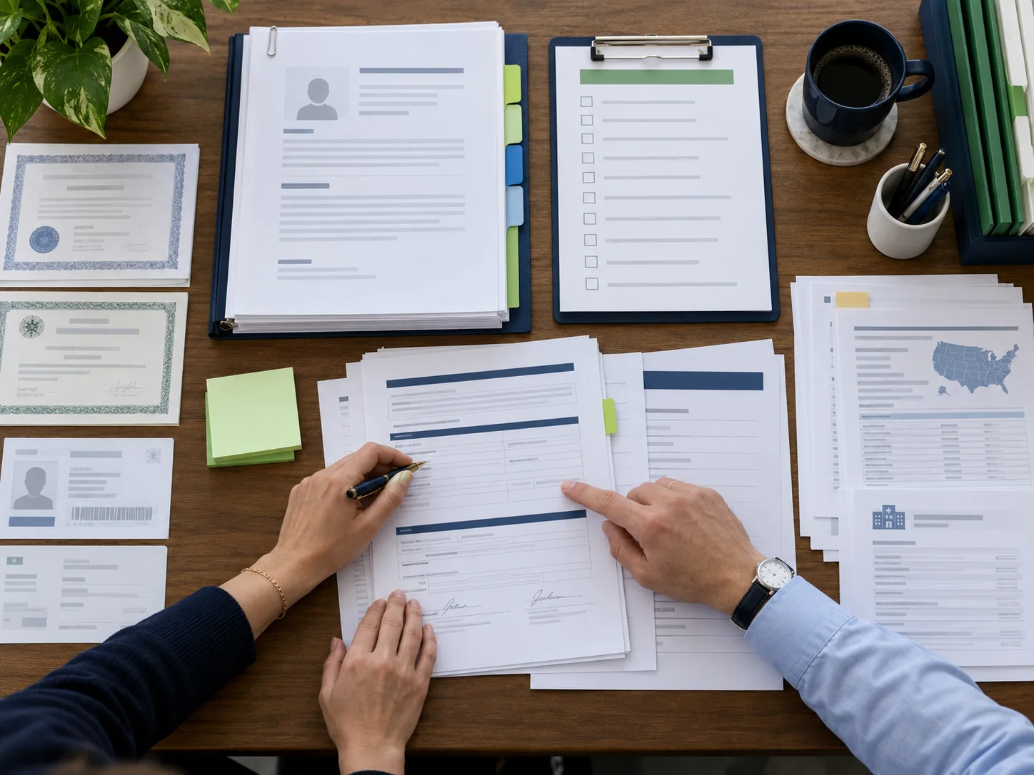 Credentialing manager reviews pending payer, client, and activation work queues