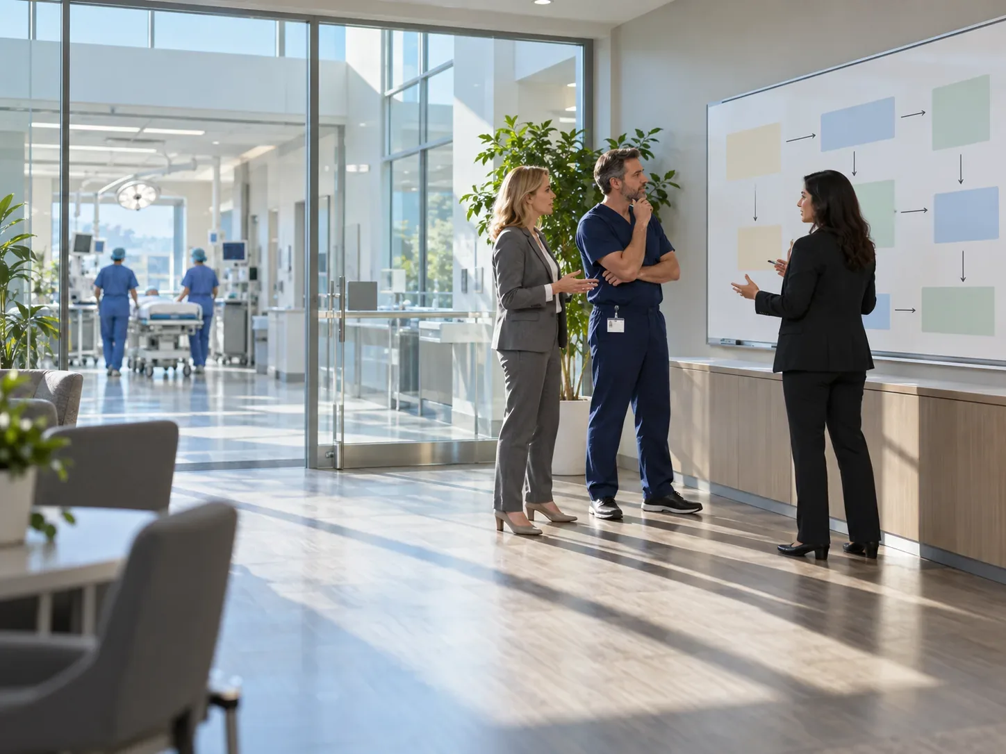 ASC director and billing advisor review a tailored service scope and payer follow-up plan